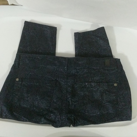 JESSICA Simpson Kiss Me Jegging Blue Snake Print - Size 29 - 30" Inseam - Picture 8 of 9